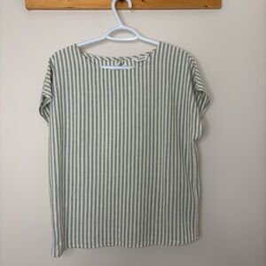 💛#278 B.Young Striped Linen and Viscose Blend